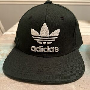Adidas Black Cap with White Accents